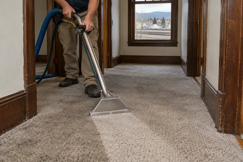 Representative example of move out carpet cleaning